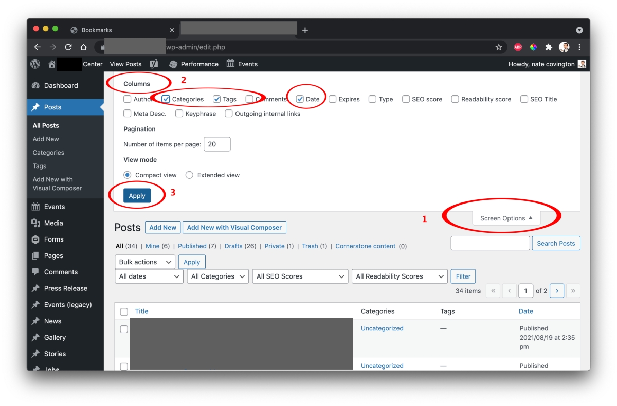 How to declutter Wordpress admin dashboard