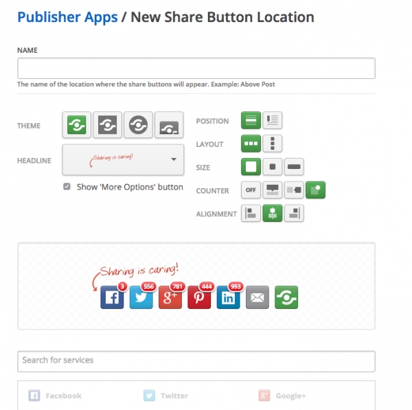 Which social sharing icons should we be using?