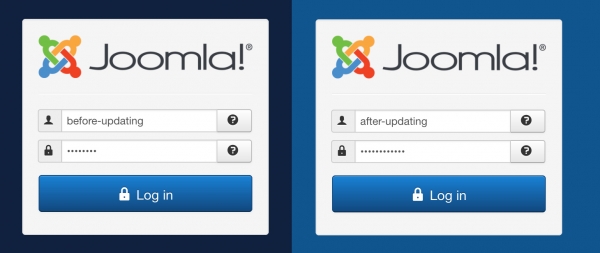 Security Issue?  Joomla 3.6.4 /administrator panel background color changed
