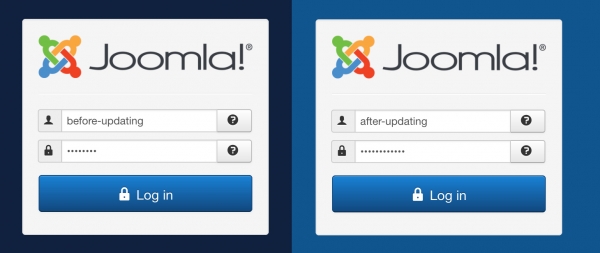 Security Issue? Joomla 3.6.4 /administrator panel background color changed