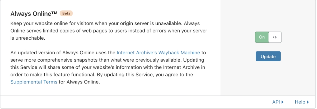 Cloudflare &quot;Always Online&quot; to be completely powered by the Internet Archive