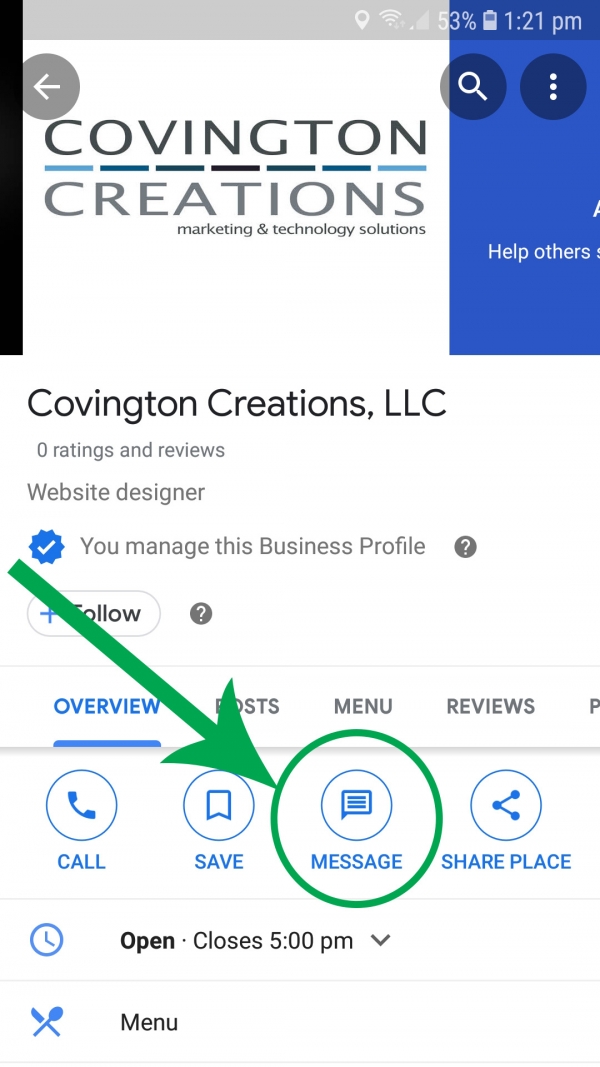 How to enable &quot;Messaging&quot; for your business via Google My Business / Google Maps