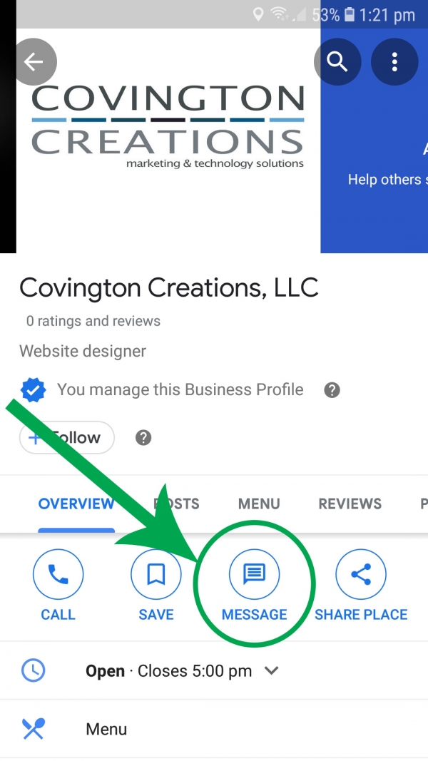 How to enable "Messaging" for your business via Google My Business / Google Maps