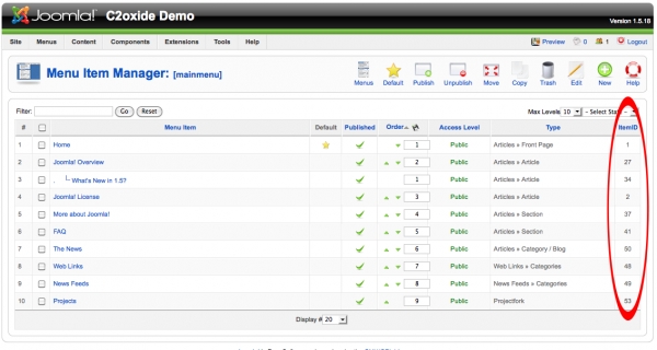 Joomla: What&#039;s in an ItemID?